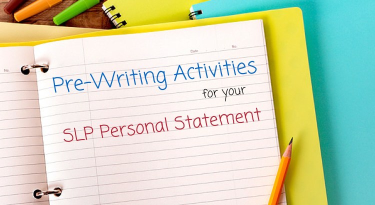 personal statement writing activities